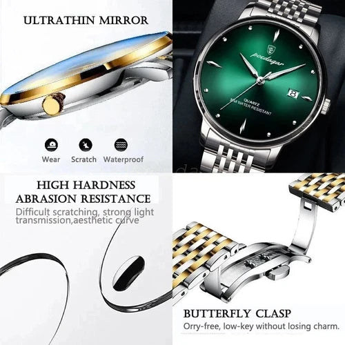 SALE - Men's Luxury watch | Waterproof Luminous Stainless Steel | Quartz watch