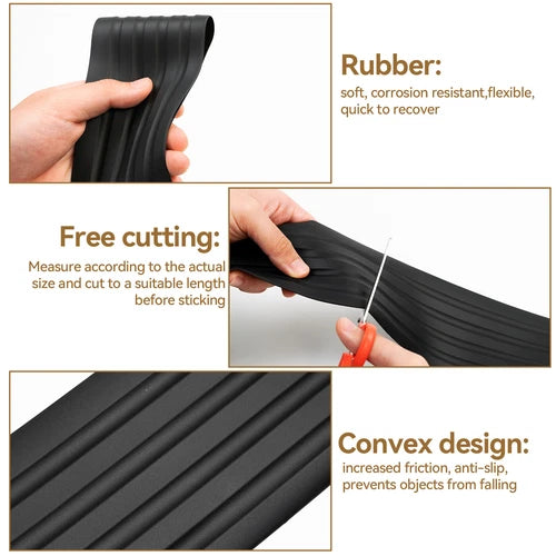 Car Rear Bumper Edge Protector Cover Sill Scuff Plate Trim Pad Accessories 104cm