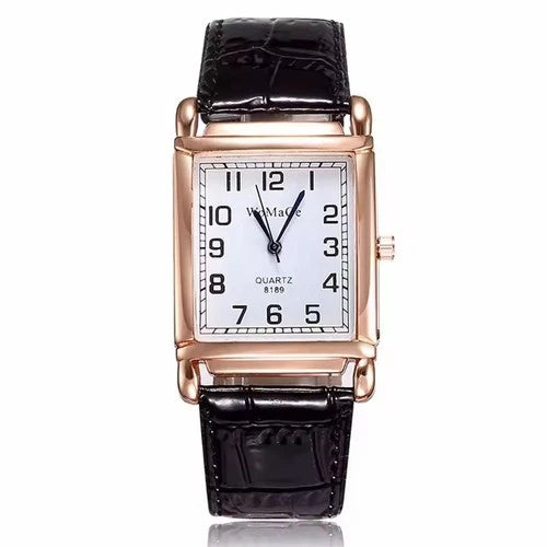 Luxury Rose Gold Ladies Quartz Watch - Fashion Women Leather Wristwatch Style