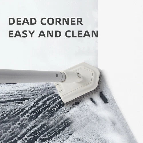 Adjustable Long Handle Floor Brush Cleaning Brush for Tub Tiles Glass Walls