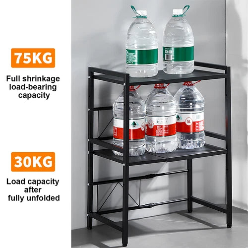3 Tier Microwave Shelf Kitchen Adjustable Oven Storage Rack Stand Cabinet Holder