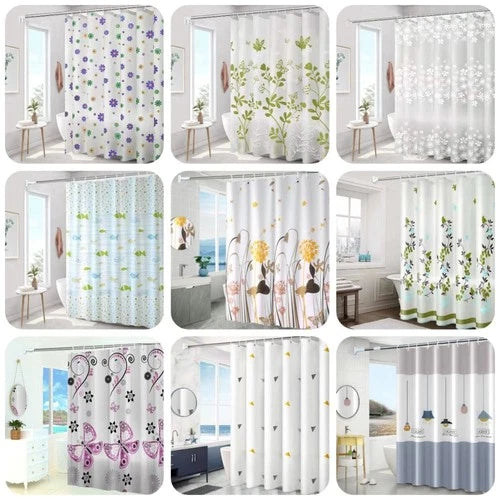 Mildew Proof Bathroom Curtain Waterproof Printed Shower Curtain
