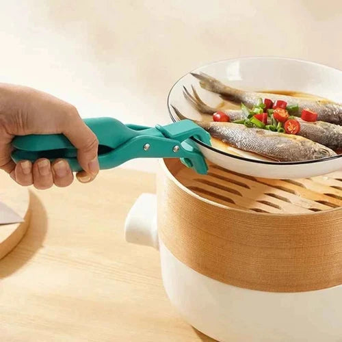 2x Hot Bowl Gripper Anti-Scalding Hot Plate Tongs Bowl Clips Kitchen Gadget Tool