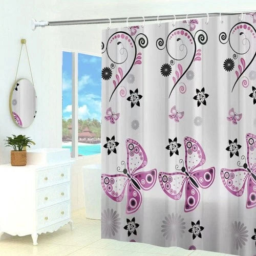 Mildew Proof Bathroom Curtain Waterproof Printed Shower Curtain