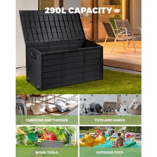 Livsip Outdoor Storage Box Container Garden Shed Toys Tool Chest Indoor Outdoor