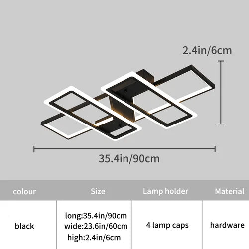 Modern Minimalist LED Flush Mount Ceiling Light with Remote for Bedroom Dining