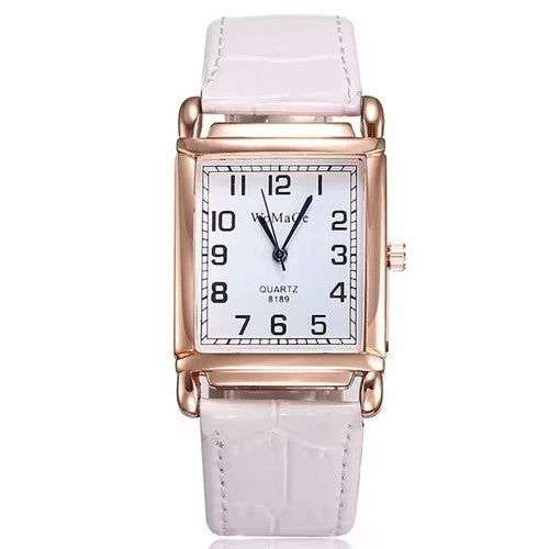 Luxury Rose Gold Ladies Quartz Watch - Fashion Women Leather Wristwatch Style