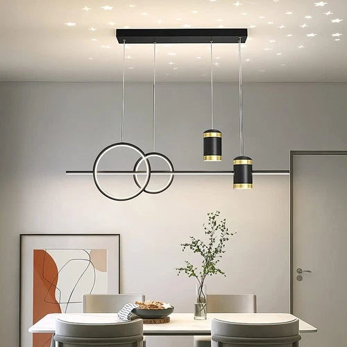 LED Dimming Chandelier Modern Ceiling Light Kitchen Dining Living Room w Remote