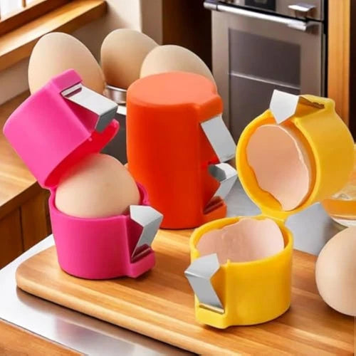 3PCS Egg Shell Opener Egg Cracker Separator Handheld Easy Breaker Kitchen Gadget