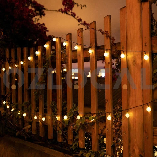 100/200LED Solar Globe String Lights Fairy Outdoor Festoon Party Garden Decor