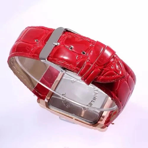 Luxury Rose Gold Ladies Quartz Watch - Fashion Women Leather Wristwatch Style