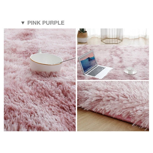 Fluffy Large Rug Plush Soft Shaggy Mat Living Room Carpet Bedroom Rugs Non Slip