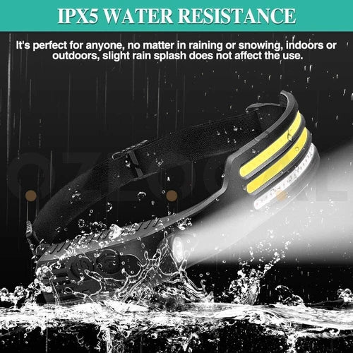 1-5x COB Headlamp Night Buddy LED Motion Sensor Head Torch Headlight Waterproof