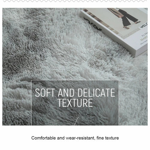 Fluffy Large Rug Plush Soft Shaggy Mat Living Room Carpet Bedroom Rugs Non Slip