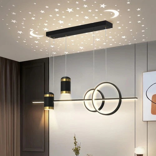 LED Dimming Chandelier Modern Ceiling Light Kitchen Dining Living Room w Remote