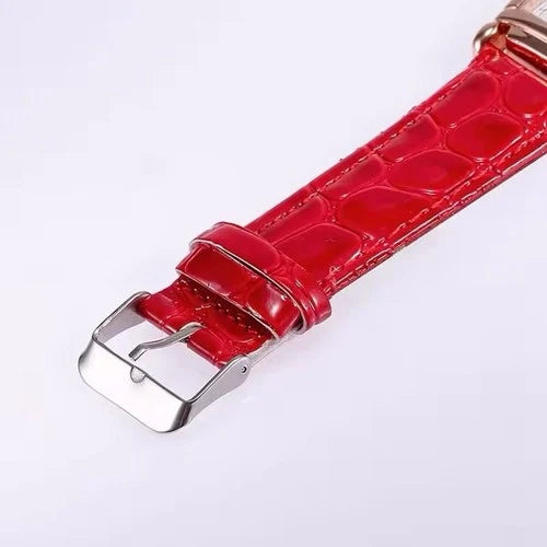Luxury Rose Gold Ladies Quartz Watch - Fashion Women Leather Wristwatch Style