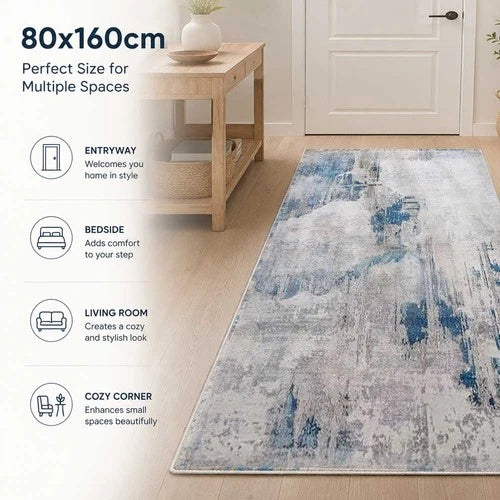 Modern Abstract Area Rug Soft No Slip Floor Carpet Living Room Bedroom Large Mat