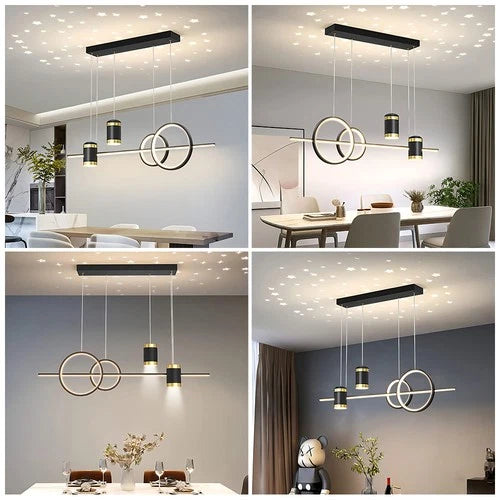 LED Dimming Chandelier Modern Ceiling Light Kitchen Dining Living Room w Remote