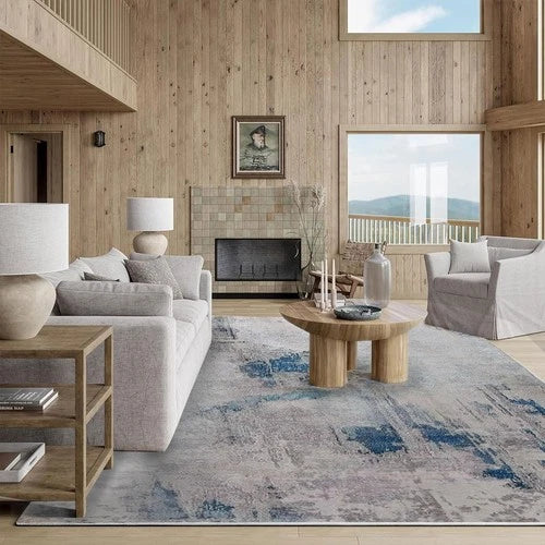 Modern Abstract Area Rug Soft No Slip Floor Carpet Living Room Bedroom Large Mat