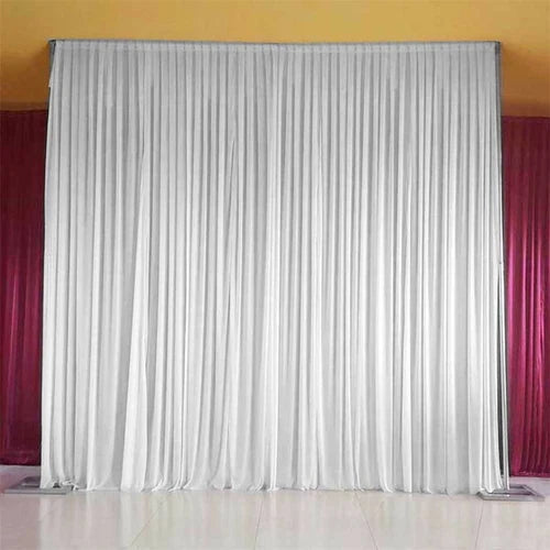 3m 6m White Stage Background Drape Soft Curtains Wedding Birthday Party Photogra