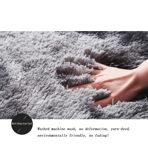 Fluffy Large Rug Plush Soft Shaggy Mat Living Room Carpet Bedroom Rugs Non Slip