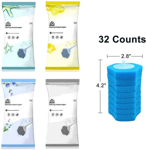 32PCS Replacement Heads for BOOMJOY Disposable Toilet Brush Only