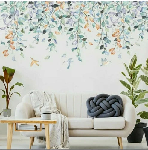 Tropical Colorful Flower Wall Sticker Nursery Wall Decal Home Decor Removable