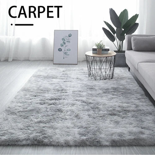 Fluffy Large Rug Plush Soft Shaggy Mat Living Room Carpet Bedroom Rugs Non Slip