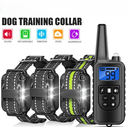 Anti Bark Electric Shock Dog Pet Training E-Collar Obedience Remote Control AU